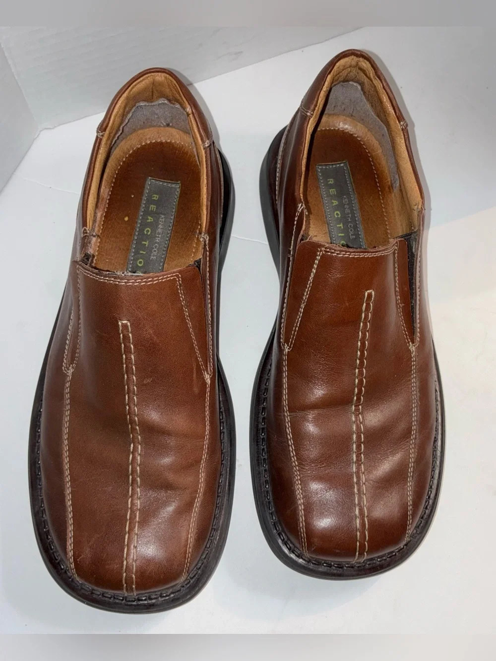 Kenneth Cole Reaction Men's Slip-On Leather Dress Shoes 8M